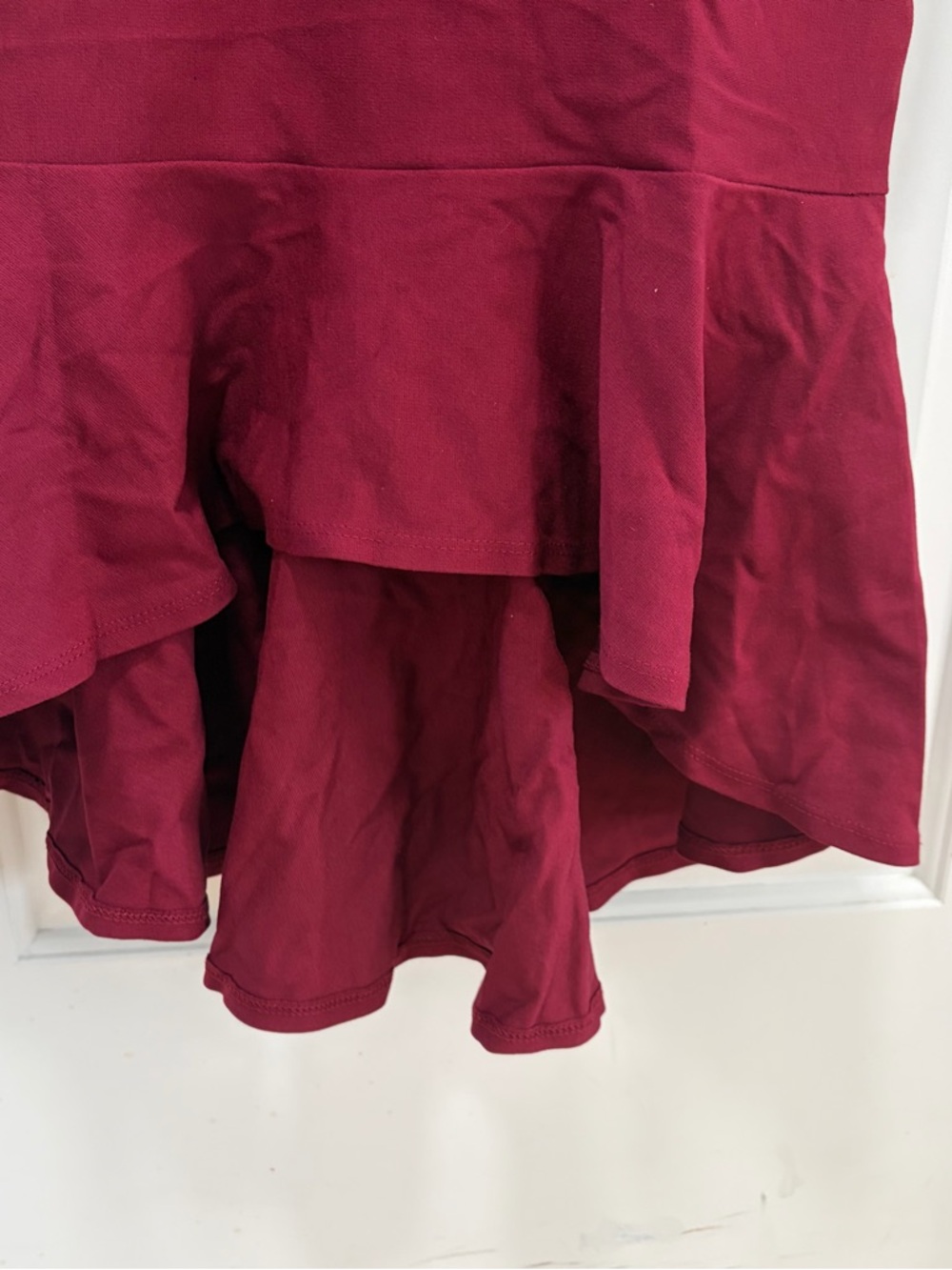 Lulus Stun Like Me NWT‎ size Small Wine Red Bodycon Trumpet Hem Midi Dress - Picture 4 of 12